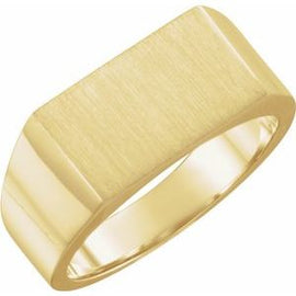 15x11 mm Rectangle Signet Ring