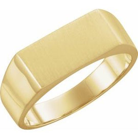 15x11 mm Rectangle Signet Ring