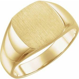 18x18 mm Square Signet Ring