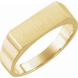 15x11 mm Rectangle Signet Ring