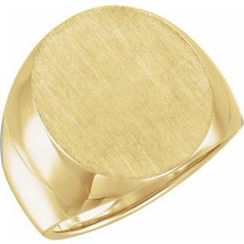 20x17 mm Oval Signet Ring