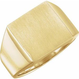 16 mm Square Signet Ring