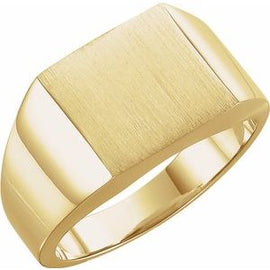 12 mm Square Signet Ring