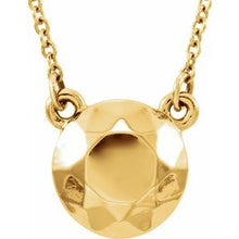 Load image into Gallery viewer, Faceted Design Circle 16.5&quot; Necklace
