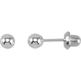 Gold-Plated & Ball Stud Piercing Earrings