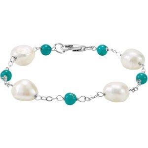 Pearl & Turquoise Bracelet