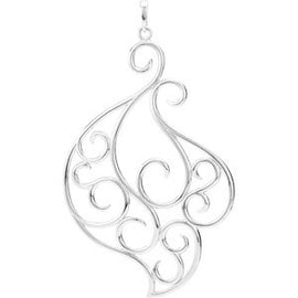 69.75x41.25 mm Scroll Pendant