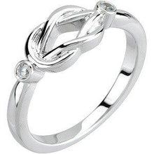 Load image into Gallery viewer, .06 CTW Diamond Knot Ring
