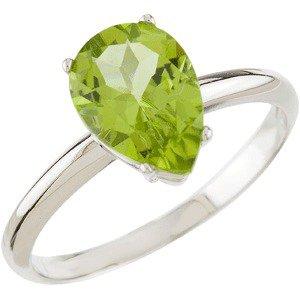 Peridot Solitaire Ring