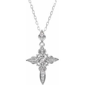 Cubic Zirconia Cross 18