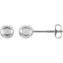 Load image into Gallery viewer, 14K White 3 mm Ball Stud Earrings
