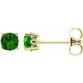 Chatham® Lab-Created Emerald Earrings