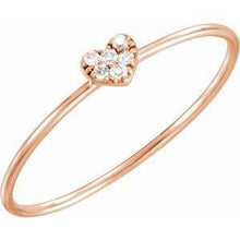 Load image into Gallery viewer, .03 CTW Diamond Petite Heart Ring
