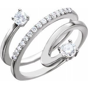 1/3 CTW Diamond Freeform Ring
