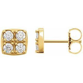 1/2 CTW Diamond Earrings