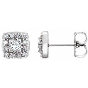 1/2 CTW Diamond Earrings