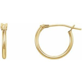 12.5 mm Hinged Hoop Earrings