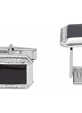 1/4 CTW Diamond Cuff Links