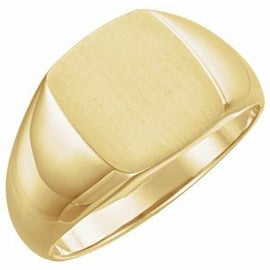 15x12 mm Rectangle Signet Ring