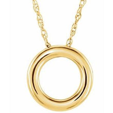 Load image into Gallery viewer, 15 mm Circle 18&quot; Necklace
