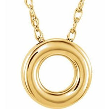 Load image into Gallery viewer, 15 mm Circle 18&quot; Necklace
