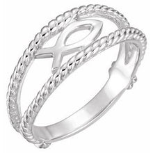 Load image into Gallery viewer, Ichthus (Fish) Chastity Ring
