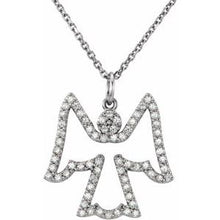 Load image into Gallery viewer, 1/3 CTW Diamond Angel 16&quot; Necklace

