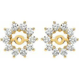 5/8 CTW Diamond Earring Jackets with 3.7mm ID