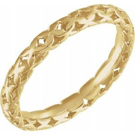 4.5 mm Pierced Style Ring