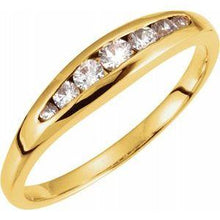 Load image into Gallery viewer, 1/5 CTW Diamond 7 Stone Anniversary Band

