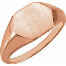 Load image into Gallery viewer, 12x10 mm Geometric Signet Ring
