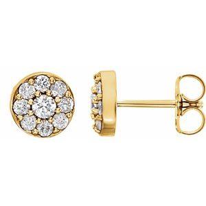 1/2 CTW Diamond Earrings