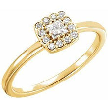 Load image into Gallery viewer, 1/4 CTW Diamond Stackable Ring
