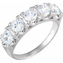 Load image into Gallery viewer, 4.5 mm Round Forever One™ Moissanite
Anniversary Band

