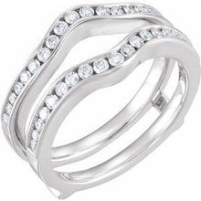 Load image into Gallery viewer, 1/2 CTW Channel-Set Diamond Ring Guard
