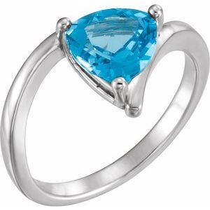 Swiss Blue Topaz Ring