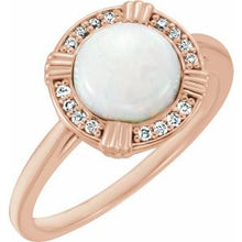 Load image into Gallery viewer, Opal &amp; .08 CTW Diamond Ring
