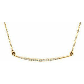 1/8 CTW Diamond Curved Bar 16