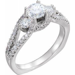 7/8 CTW Diamond Engagement Ring