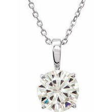 Load image into Gallery viewer, 5 mm Round Forever One™ Moissanite 18&quot; Necklace
