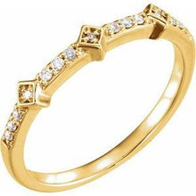 Load image into Gallery viewer, 1/10 CTW Diamond Stackable Ring
