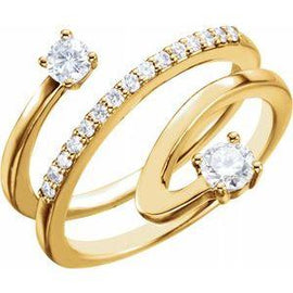 1/3 CTW Diamond Freeform Ring