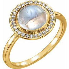 Load image into Gallery viewer, Opal &amp; .07 CTW Diamond Halo-Style Ring
