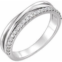 Load image into Gallery viewer, 1/4 CTW Diamond Criss-Cross Ring
