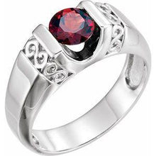 Load image into Gallery viewer, Men&#39;s Mozambique Garnet Ring
