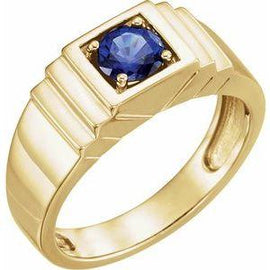 Chatham® Lab-Created Blue Sapphire Ring