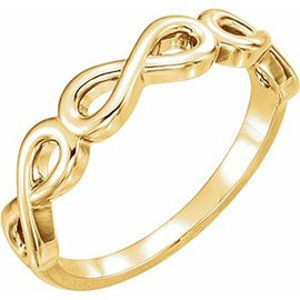 Stackable Infinity-Inspired Ring