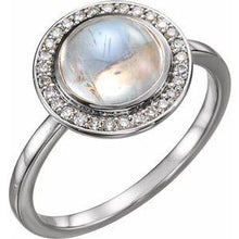 Load image into Gallery viewer, Opal &amp; .07 CTW Diamond Halo-Style Ring
