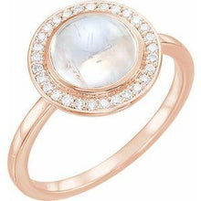 Load image into Gallery viewer, Opal &amp; .07 CTW Diamond Halo-Style Ring
