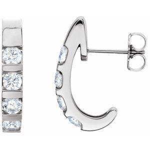 1 CTW Diamond Earrings